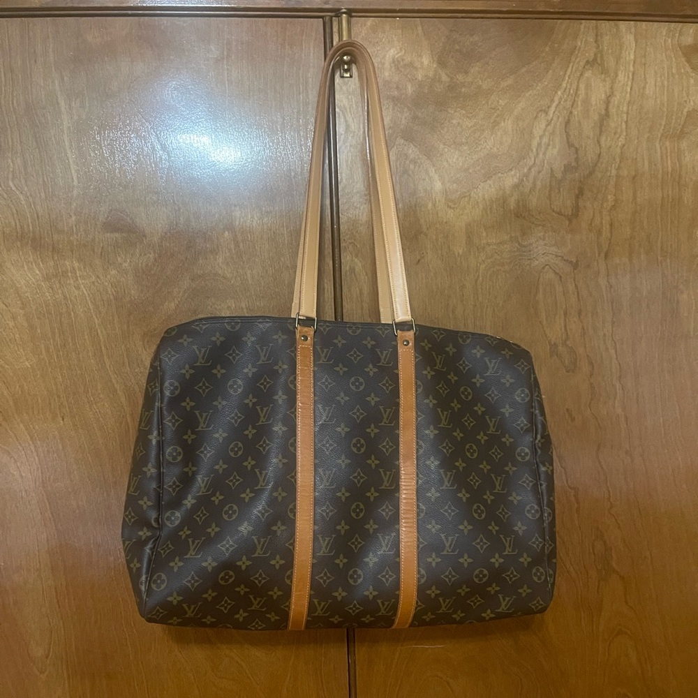 💯Authentic Vintage Louis Vuitton Monogram Canvas Flanerie 50 bag with Tan Straps